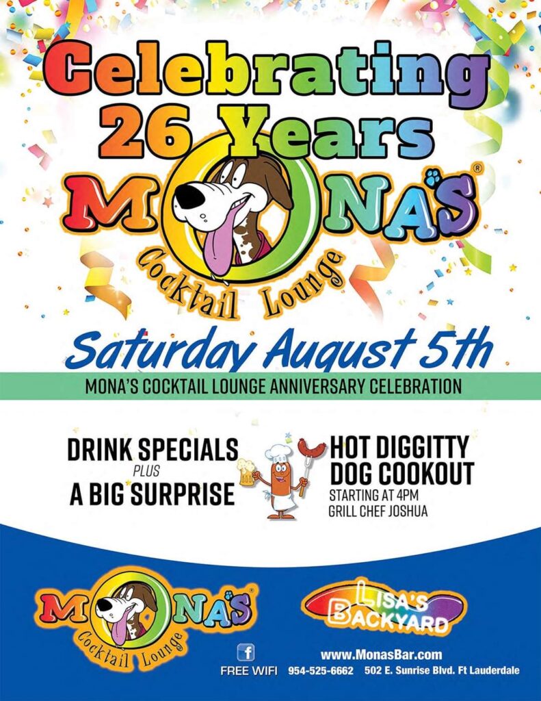 Mona's Bar 26th Anniversary Party
