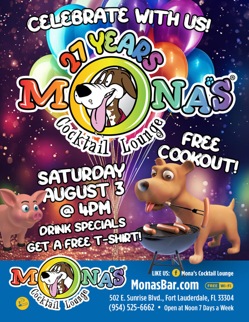 Mona's Bar - Celebrate 27 Years With Us!