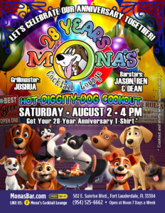 Mona's 28th Anniversary Party on Saturday, August 2