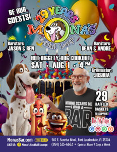 You're invited to Mona's Bar 29th Anniversary Celebration